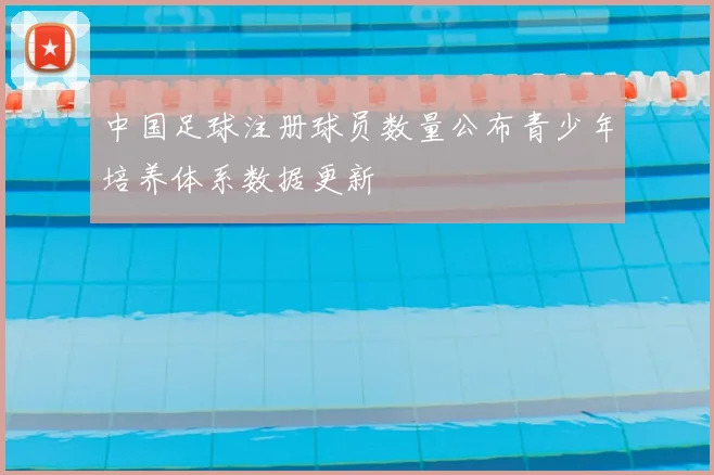 中国足球注册球员数量公布青少年培养体系数据更新
